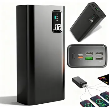 Powerbanka 22.5W POWERBANKA 30000MAH 5 PORTŮ RYCHLÉ NABÍJENÍ