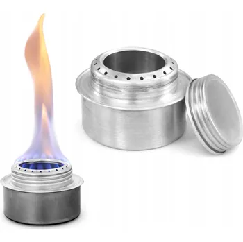 Turistický vařič TURISTICKÝ VAŘIČ ŠROUBOVACÍ HOŘÁK PŘENOSNÝ NA ALKOHOL BIOPALIVO BIWAK