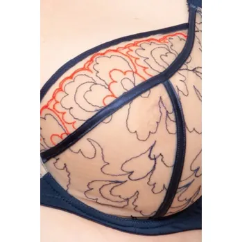 Dámské spodní prádlo LAILA NAVY BLUE SOFT BRA tmavě modrá 75M