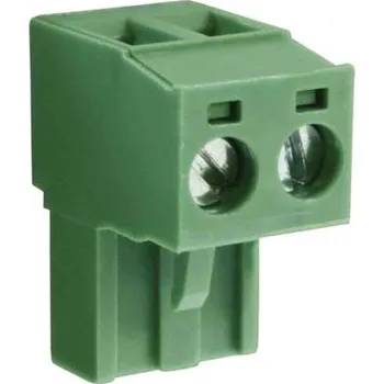 Elektrický konektor Svorkovnice PCB, rozteč: 5.08mm, počet řad: 1, počet kontaktů: 7, orientace těla: Rovný, Průchozí otvor, Zelená