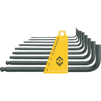 Sada nářadí C.K neu inbus sada klíčů 5/64 palec, 3/32 palec, 1/8 palec, 5/32 palec, 3/16 palec, 7/32 palec, 1/4 palec, 5/16 palec, 3/8 palec 9dílná