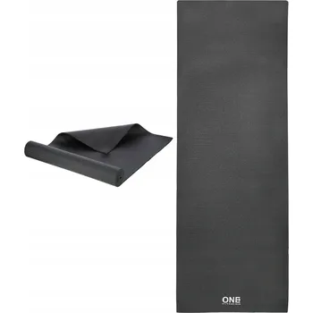 podložka na cvičení Podložka One Fitness YM02 na Cvičení Jógy 6mm Černá PVC Aerobik Fitness Škola