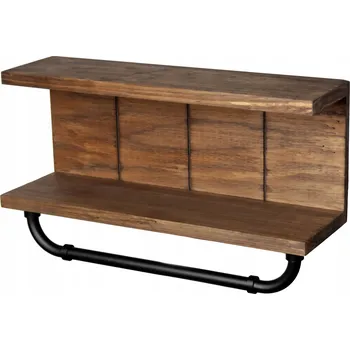 police Závěsná police 15,5x50x29 cm hnědá