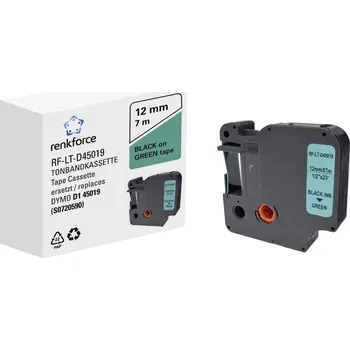Tiskárna štítků páska do štítkovače Renkforce RF-LT-D45019 kompatibilní náhradní DYMO D1 - 45019 12 mm Barva pásky: zelená Barva písma: černá 7 m