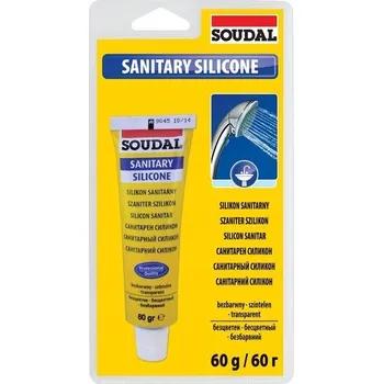 stavební silikon Soudal sanitární silikon bezbarvý 60g