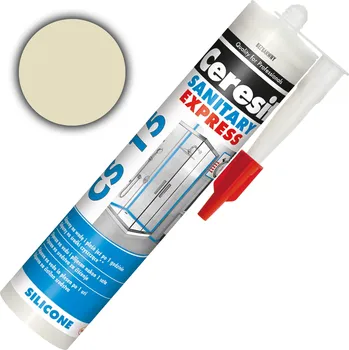 stavební silikon Sanitární silikon Ceresit Express CS15 do koupelny a kuchyně 280 ml, transparentní