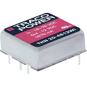 Měnič napětí TracoPower THN 20-2411WI DC/DC měnič napětí do DPS 24 V/DC 5 V/DC 4 A 20 W Počet výstupů: 1 x Obsah 1 ks