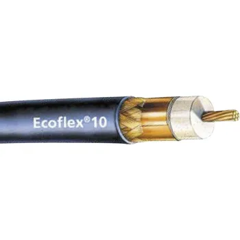 Video kabel SSB Electronic Ecoflex 10, 6085 koaxiální kabel, vnější Ø: 10.20 mm, 50 Ω, 90 dB, černá, metrové zboží