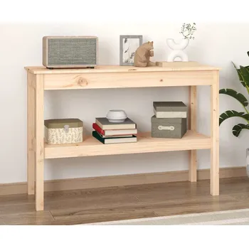 Toaletní stolek zahrada-XL Konzolový stolek 110 x 40 x 75 cm masivní borové dřevo 814299