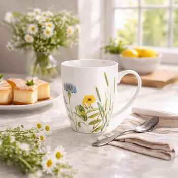 Gilde Porcelánový hrnek Divoké květy, 300 ml 497562