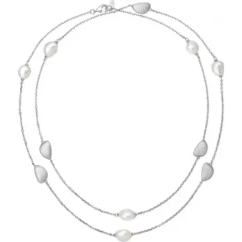 Náhrdelník Stříbrný náhrdelník s říčními perlami 22060.1