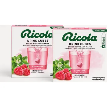 Instantní nápoj Waterdrop Ricola Twin Pack Raspberry Melissa
