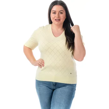 Dámský svetr Dámský svetřík THEMIS 40/42 Žlutá