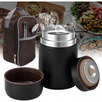 Termoska OBĚDOVÝ TERMOSKA 800ML TERMOSKA S VLOŽKOU IZOLAČNÍ TECHNOLOGIE NEREZOVÁ OCEL