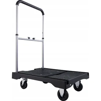 Plošinový vozík Plošinový vozík s nosností 150 kg, transportní vozík s nastavitelnou rukojetí