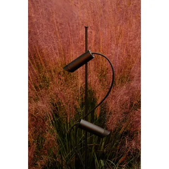 Venkovní osvětlení CLAP 1266 stojací lampa, černá 2x6W 3000K 38st. - FARO