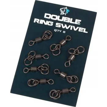 Nash obratlíky s dvěma kroužky Double Ring Swivels