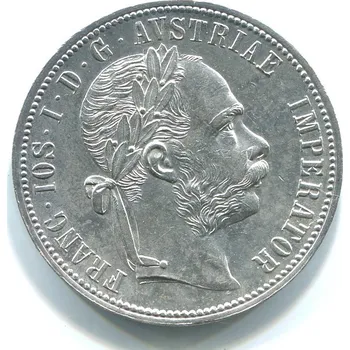 František Josef I. 1 zlatník 1885. Ag.