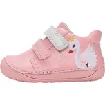 Kožené barefoot polobotky S070-61837A Baby Pink 22