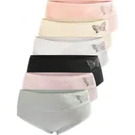 FANNIFEN Kalhotky s vysokým pasem MOTÝL YW4149A - 3 ks v balení Velikost: 5XL