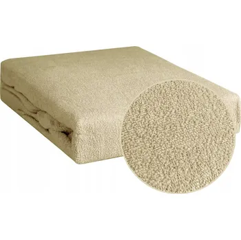 Prostěradlo Prostěradlo s gumou froté 180x200 +30cm, ecru