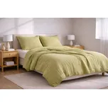Mušelínové povlečení světle olivová 140x200 + 70x90 cm