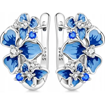 Náušnice Stříbrné Náušnice 925 Anglické se zirkony Elegantní Dámské Dárek náušnice