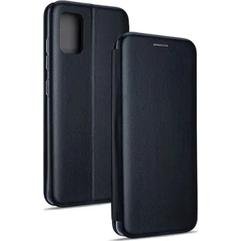 Pouzdro na mobilní telefon Flipové pouzdro Samsung Galaxy A20s černé kožené s funkcí stojánku