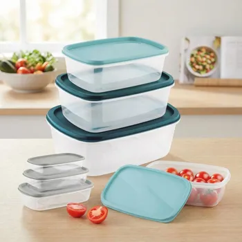 Dóza na potraviny TADAR Pilado 7 dóz obdélníkových – sada dóz na potraviny