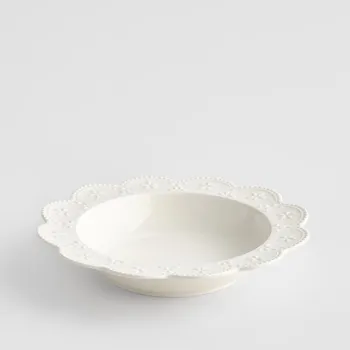 Talíř Butlers HOME & YOU Talíř hluboký květinová krajka 23 cm - bílá