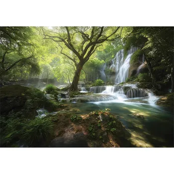 Fototapeta FOTOTAPETA VODOPÁD LES PŘÍRODA LOŽNICE OBÝVACÍ POKOJ TAPETA VLIESOVÁ 300x210