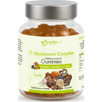 Nutricius 11 Mushroom Complex 500 mg Gummies 60 ks