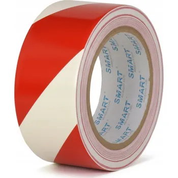 Lepicí páska Výstražná lepicí páska 48mm/50m BÍLO-ČERVENÁ