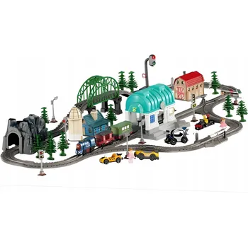 Vláček a vláčkodráha Elektrická vláčkodráha na baterie Lokomotiva Koleje Most Příslušenství WOOPIE