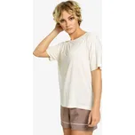 Dámské triko na spaní QS6408E-101 béžová - Calvin Klein