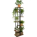 Stojan na květiny Bastian 120 cm černý/hnědý