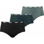Dámské kalhotky Puma MINI SHORT W (3-PACK) zelené 907591-12 - S | UK 6,5 | US 9