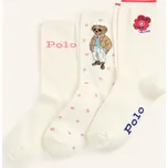 Polo Ralph Lauren 3 Páry Ponožek, režná / červená / modrá