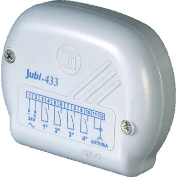 příslušenství k bráně Meccanica Fadini S.r.l. FADINI rádiový přijímač JUBI 433/1 R v boxu 1K rozšiřitelný na 4K