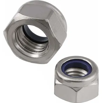 Matice Matice samojistná, M14, DIN 985, tř.8, ZB, blistr 10ks