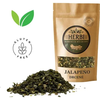 Koření Herbi Jalapeño drcené, 25 g – středně pálivé chilli pro univerzální použití
