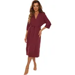 Dámský župan DE LAFENSE 940,942 VISA vínová XL 0