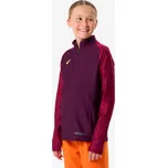 KIPSTA Dětská mikina se zipem u krku Club Wavy 10 LET FIALOVÁ|ČERVENÁ