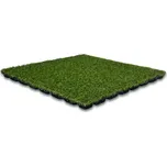 Gumová dlažba na dětské hřiště ONDULINE 50 x 50 x 2,5 cm s umělou trávou zelená 1 ks