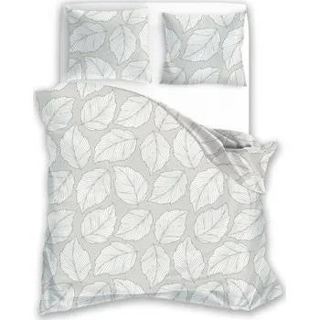 Povlečení Bavlněné povlečení Gusto 006 160x200 cm + 2x 70x80 cm šedé