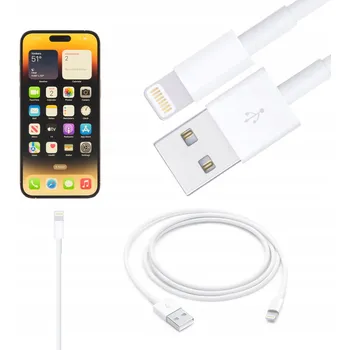 Datový kabel Kabel Lemon Mobile USB - Apple Lightning 1 m bílý