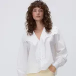 Reserved - Blůza s krajkovým límečkem - bílá - TX428-00X - TX428-00X-L