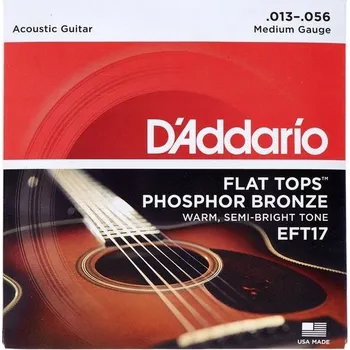 Struna pro hudební nástroj Struny pro akustickou kytaru Daddario EFT17, 13-56