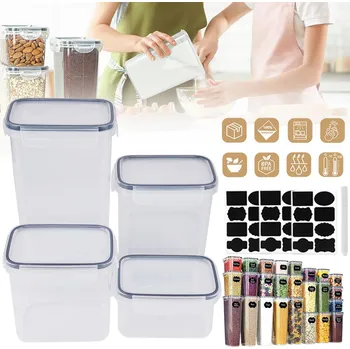 Úložný box Nádoba na potraviny Hermeticky uzavíratelná 2,8 l průhledná x24