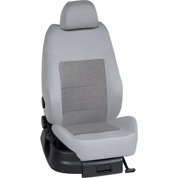 Potah sedadla Autopotahy Volkswagen CRAFTER / CRAFTER /2017->, CRAFTER (3 místa), KOŽENKA > OR 0119 (OR 0119 / Šedý koženkový bok)